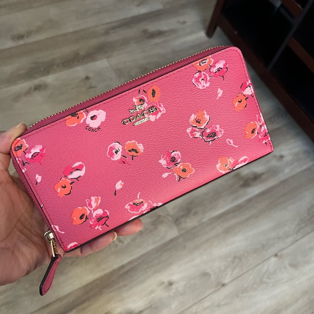 Coach Floral Print Wallet